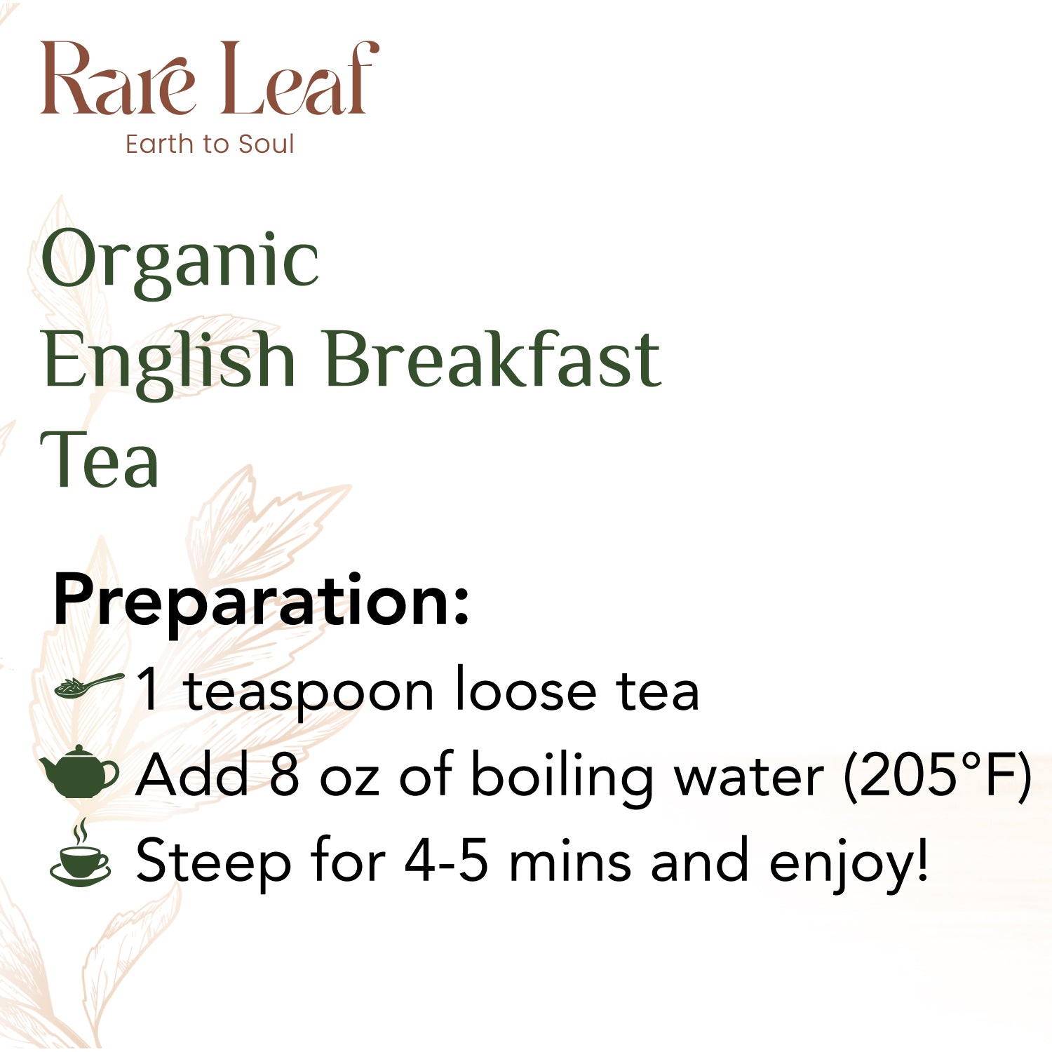 Organic English Breakfast Loose Leaf Tea